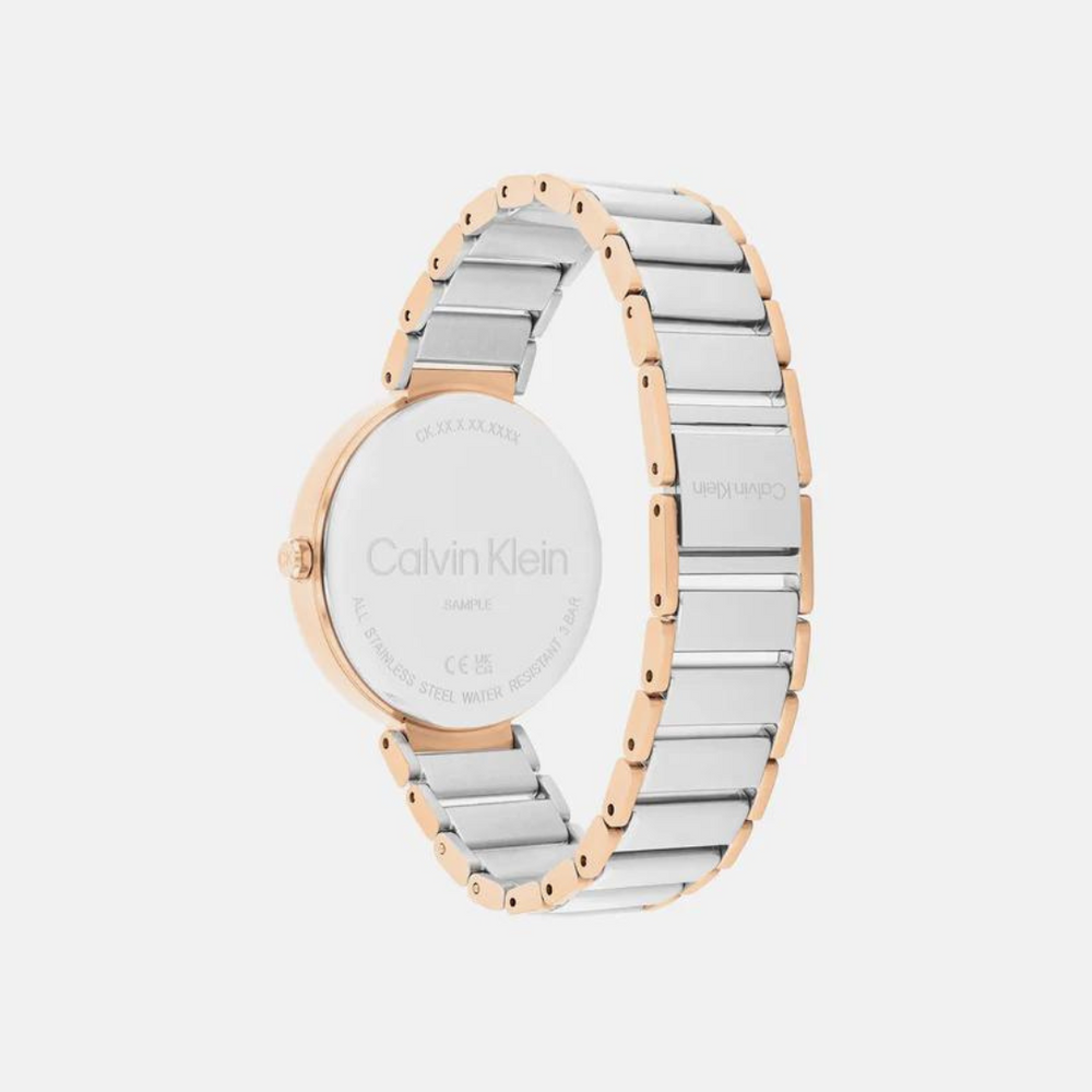 Calvin Klein Minimalistic T-Bar Female Mother Of Pearl Analog Stainless Steel Watch 25200430 - KRISHNA WATCH COMPANY