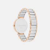 Calvin Klein Minimalistic T-Bar Female Mother Of Pearl Analog Stainless Steel Watch 25200430