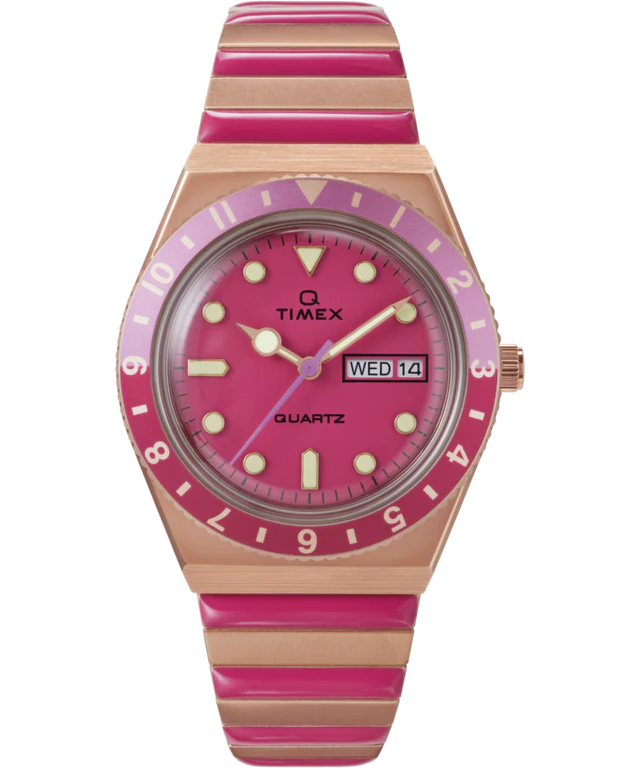 Timex Q Timex 36mm Stainless Steel Expansion Band Watch TW2W41000 / TW2W41000UJ