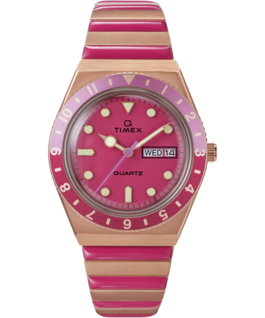 Timex Q Timex 36mm Stainless Steel Expansion Band Watch TW2W41000 / TW2W41000UJ