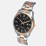 Timex E Class Male Black Analog Stainless Steel Watch TWTG10410 - KRISHNA WATCH COMPANY