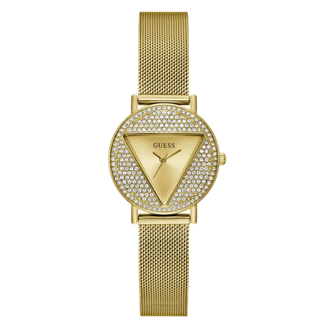 Gold Mini Iconic Glitz Mesh Watch GW0671L2 - KRISHNA WATCH COMPANY