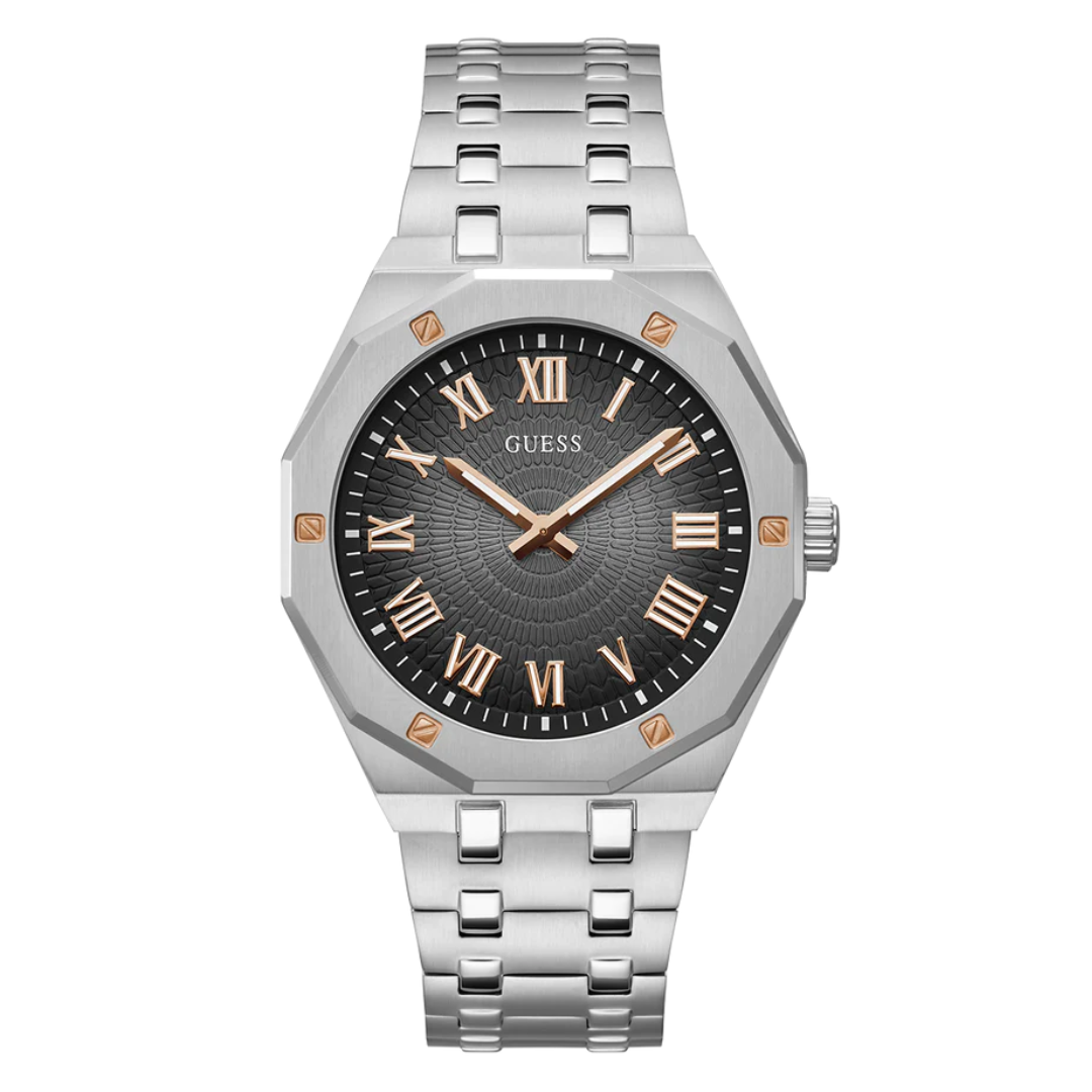 Guess Men's Silver Tone Analog Watch GW0575G1 - KRISHNA WATCH COMPANY