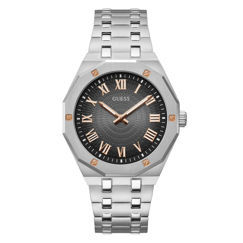 Guess Men's Silver Tone Analog Watch GW0575G1 - KRISHNA WATCH COMPANY