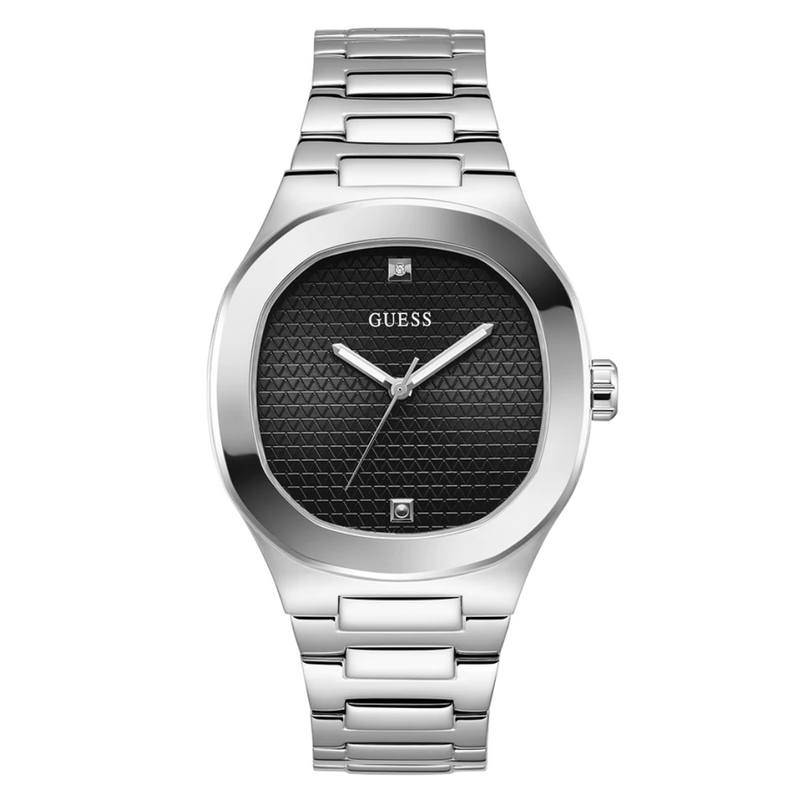 Guess Men's Silver Tone Analog Watch GW0662G1 - KRISHNA WATCH COMPANY