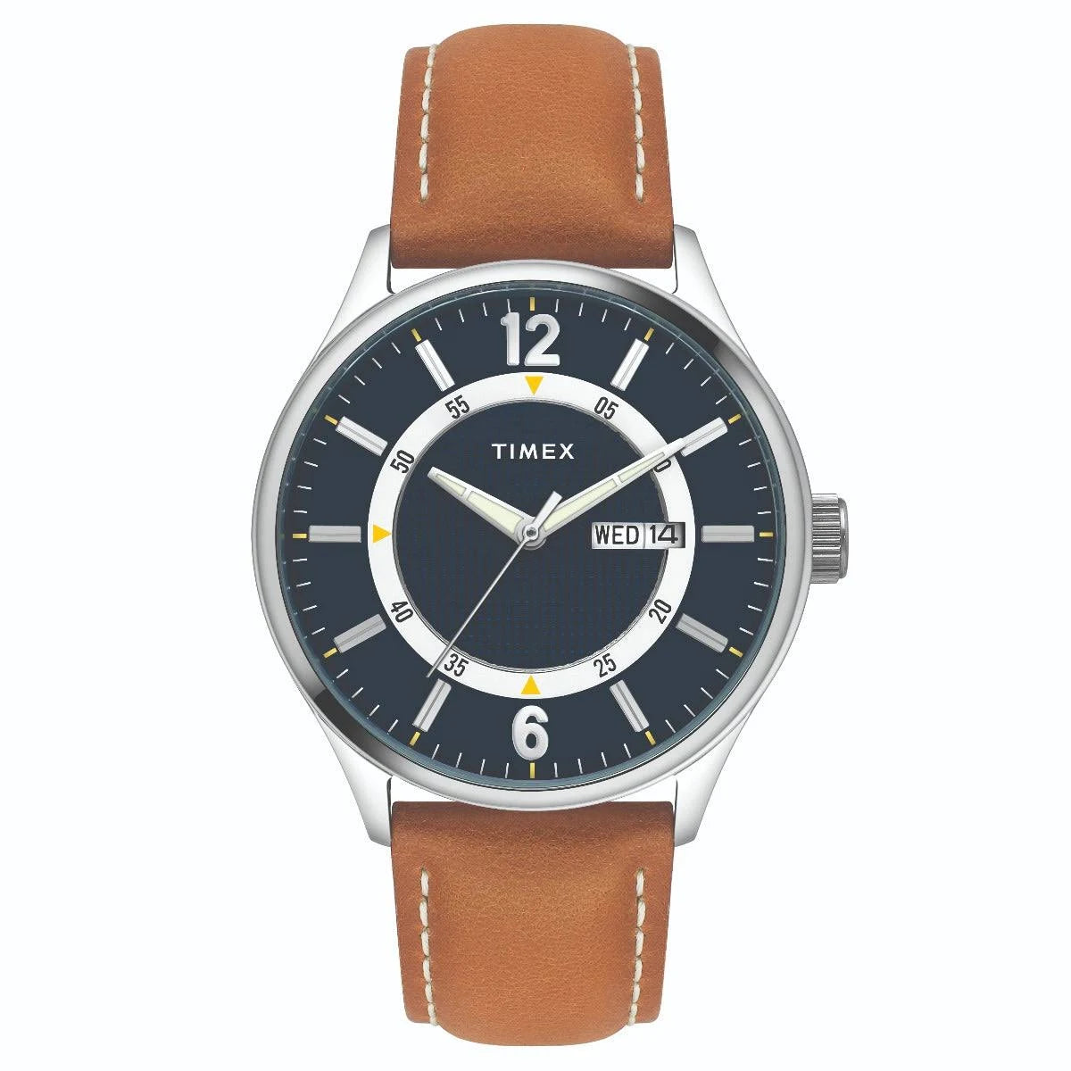 Timex Fashion Men's Blue Dial Round Case Day Date Function Watch -TWEG19800 - KRISHNA WATCH COMPANY