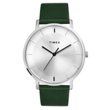 Timex Men Silver Round Analog Brass Dial Watch - TW0TG8013