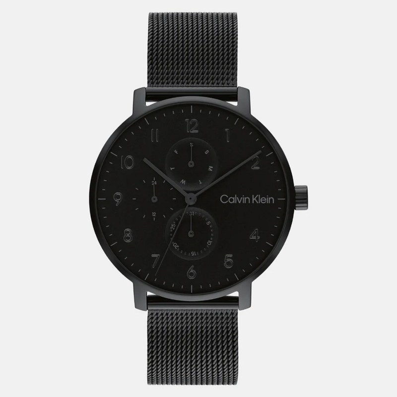 Calvin Klein Stun Unisex Black Analog Mesh Watch 25200401