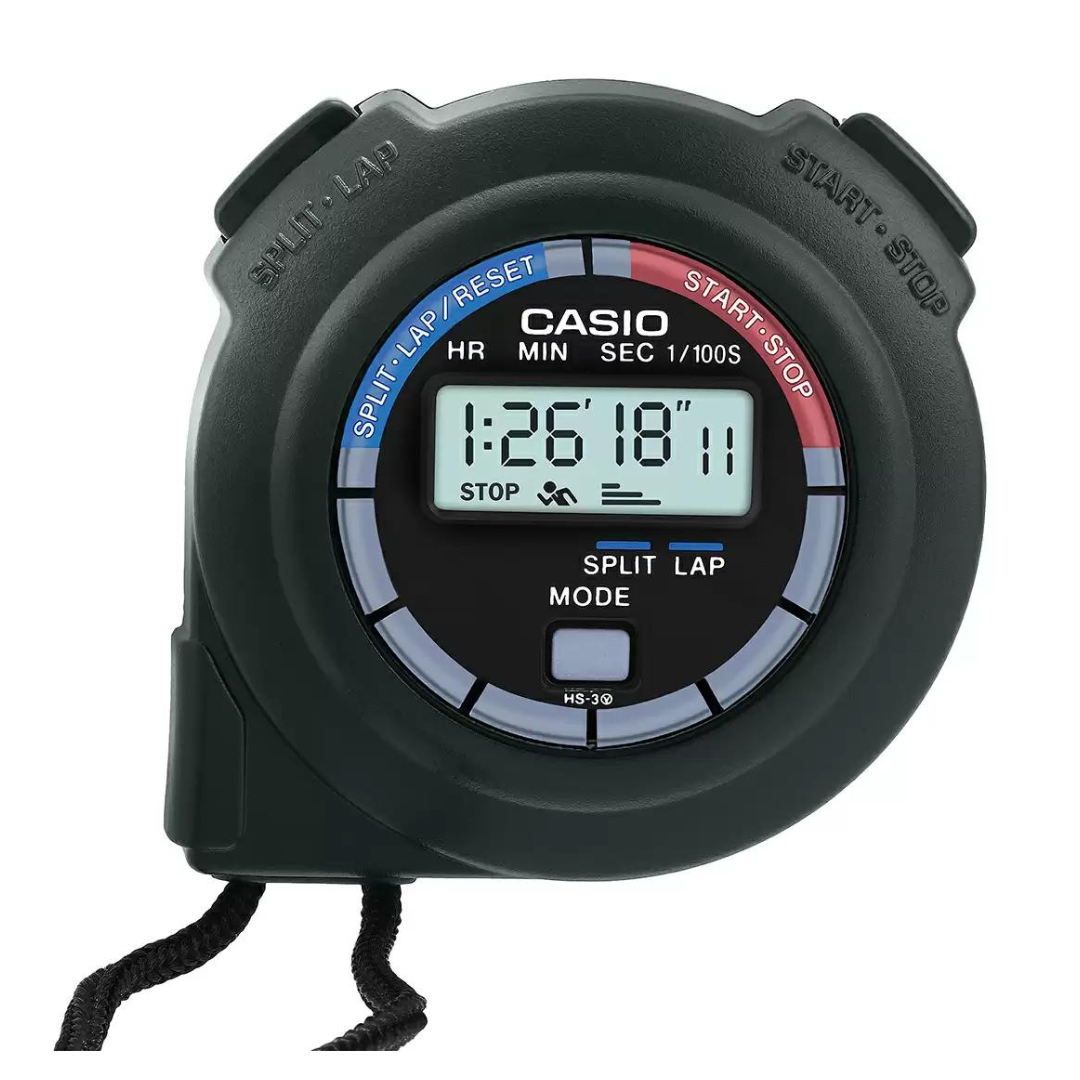 Casio Black Digital - Stop watch HS-3V-1RDT - S023 - KRISHNA WATCH COMPANY