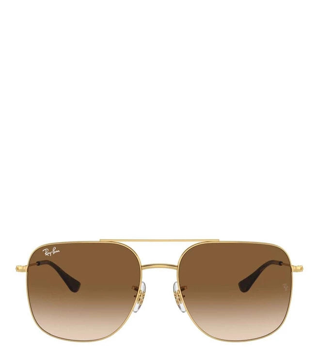 RAY-BAN Brown Gradient Aviator Unisex Sunglasses 0RB3722I0015159 - KRISHNA WATCH COMPANY