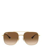RAY-BAN Brown Gradient Aviator Unisex Sunglasses 0RB3722I0015159