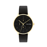 Calvin Klein Unisex Stun Leather Analogue Watch 25200404