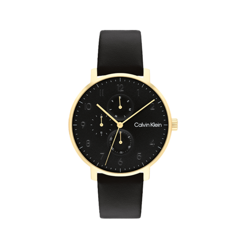 Calvin Klein Unisex Stun Leather Analogue Watch 25200404