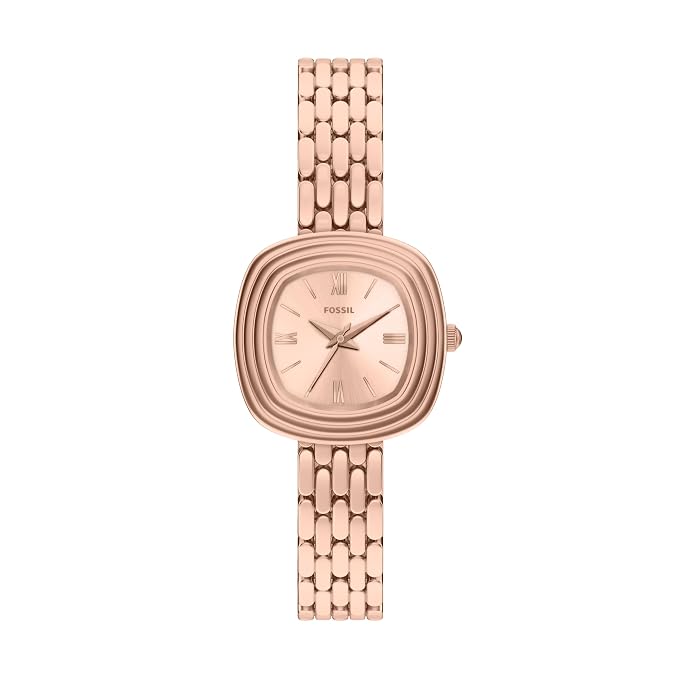 Fossil Genevive Rose Gold Quartz Stainless Steel Watch ES5507