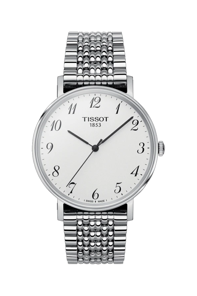 TISSOT T-CLASSIC EVERYTIME SILVER DIAL UNISEX WATCH T1094101103200 - KRISHNA WATCH COMPANY