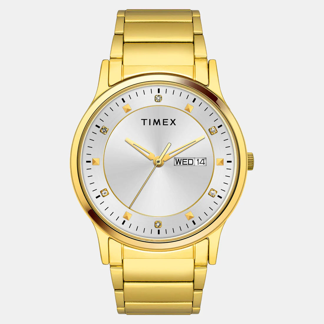 TIMEX Men's Silver Round Analog Stainless Steel Watch TW000R455 - KRISHNA WATCH COMPANY