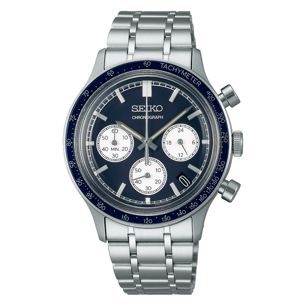 Seiko Men's watch SPORT quartz chronograph in steel SSB477P1 - KRISHNA WATCH COMPANY