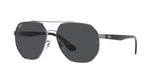 RAY-BAN SUNGLASSES | GUNMETAL SUNGLASSES ( 0RB3714I | IRREGULAR | GUNMETAL FRAME | GREY LENS )