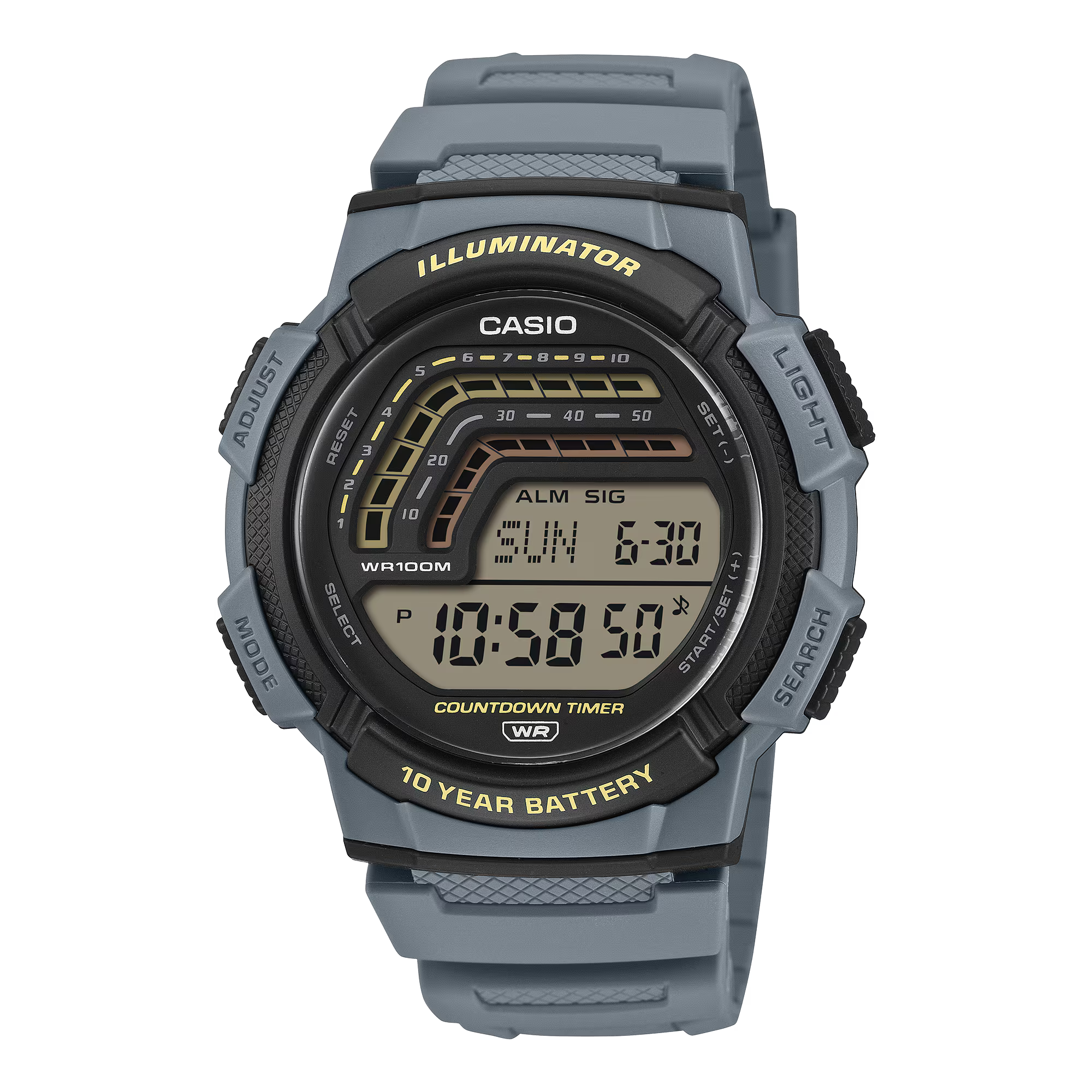 CASIO MENS RESIN WS-1800-2AVDF - A2533 - KRISHNA WATCH COMPANY