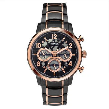 Timex Men Black Round Dial Analog Watch - TWEG20206 - KRISHNA WATCH COMPANY