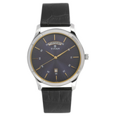 Titan Workwear Blue Dial Analog with Day and Date Leather Strap watch for Men 1767SL03
