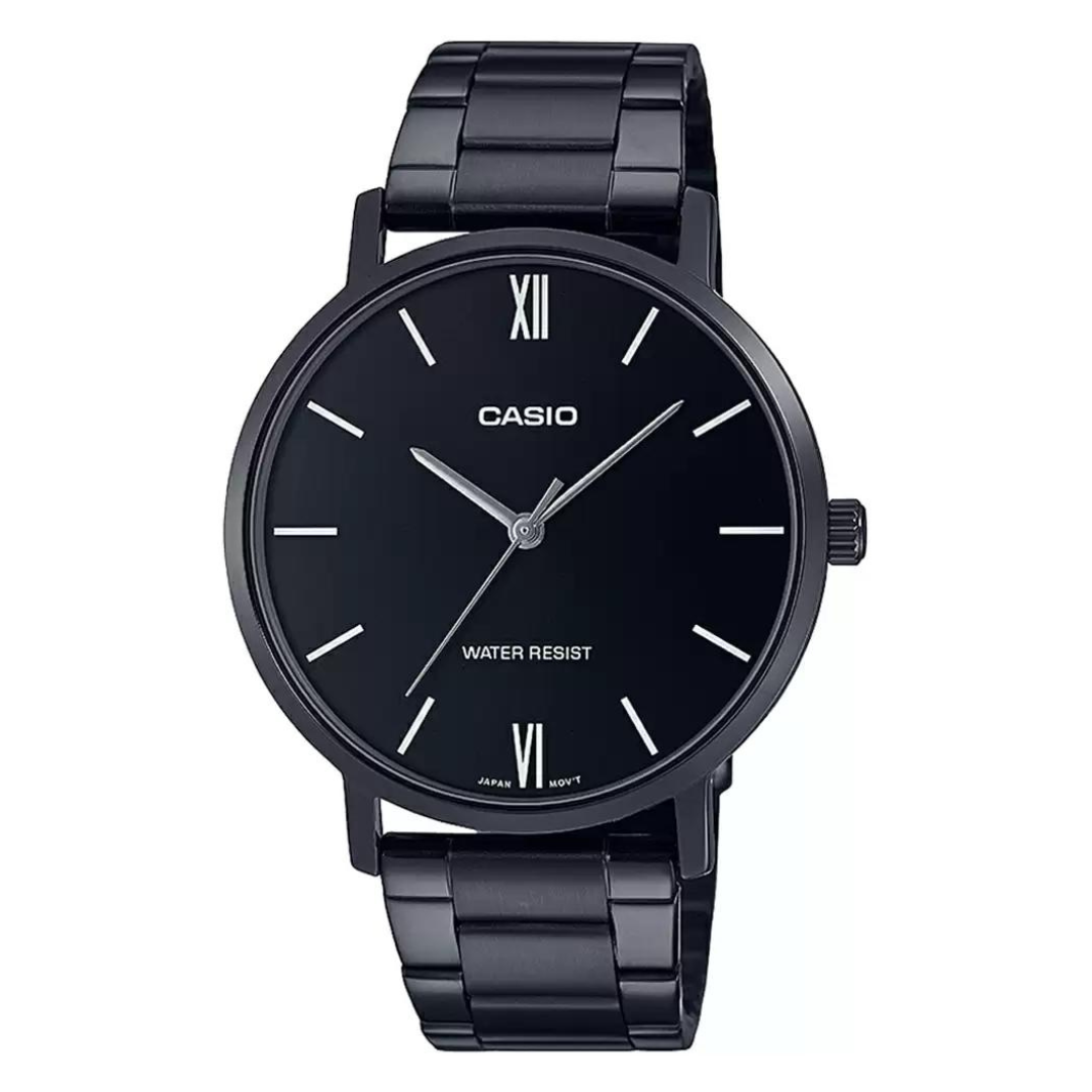 Casio ENTICER Black Analog - Men's Watch MTP-VT01B-1BUDF - A1973 - KRISHNA WATCH COMPANY