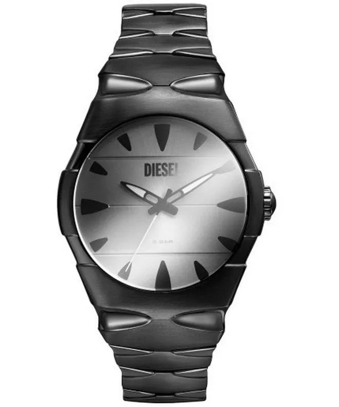 Diesel Men's D-SRUPTOR (42mm) Silver Dial / Black Stainless Steel DZ2213 - KRISHNA WATCH COMPANY