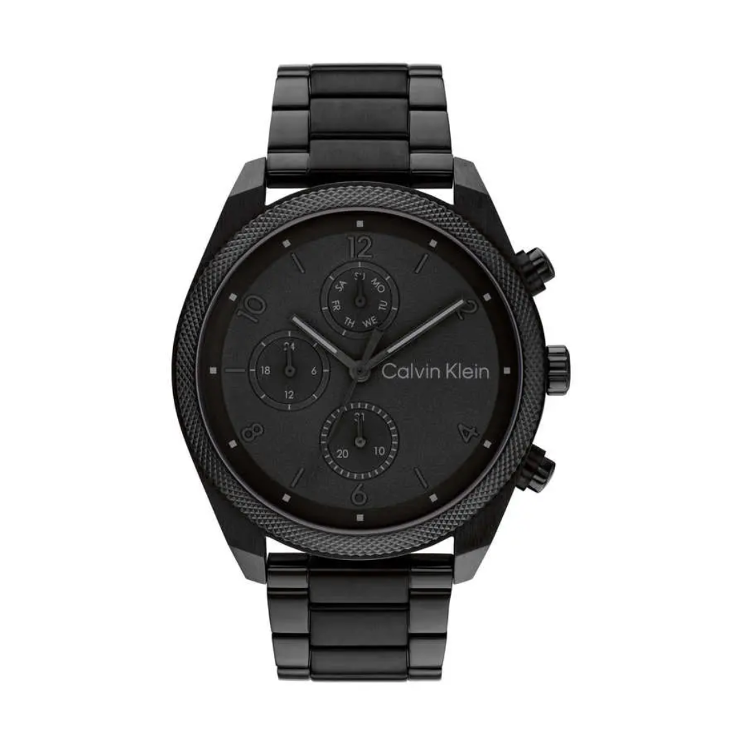 Calvin Klein Impact 44 mm Black Dial Analog Watch For Men - 25200359 - KRISHNA WATCH COMPANY