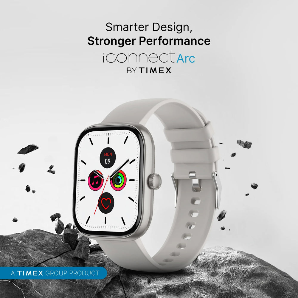 Timex iConnect Arc 2.01 inches (5.1 cm) Display with BT Calling Smartwatch For Unisex - TWIXW1402T - KRISHNA WATCH COMPANY