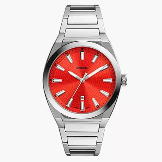 Everett Three-Hand Date Stainless Steel Watch FS5984