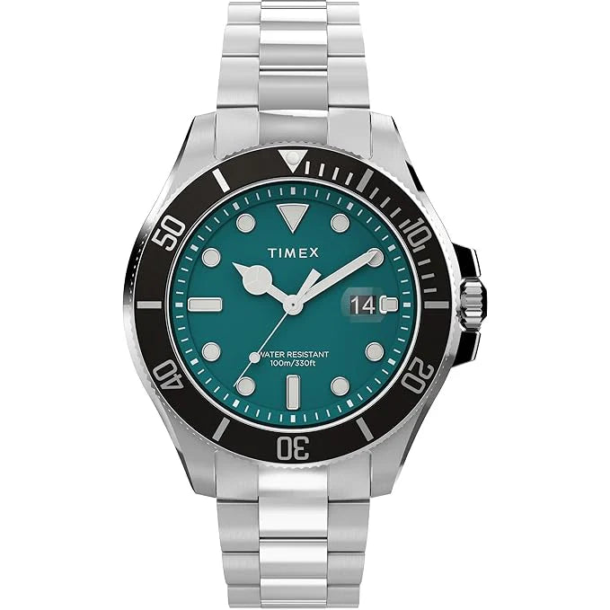 Timex Trend Men Green Round Analog Watch - TW2V91900UJ - KRISHNA WATCH COMPANY