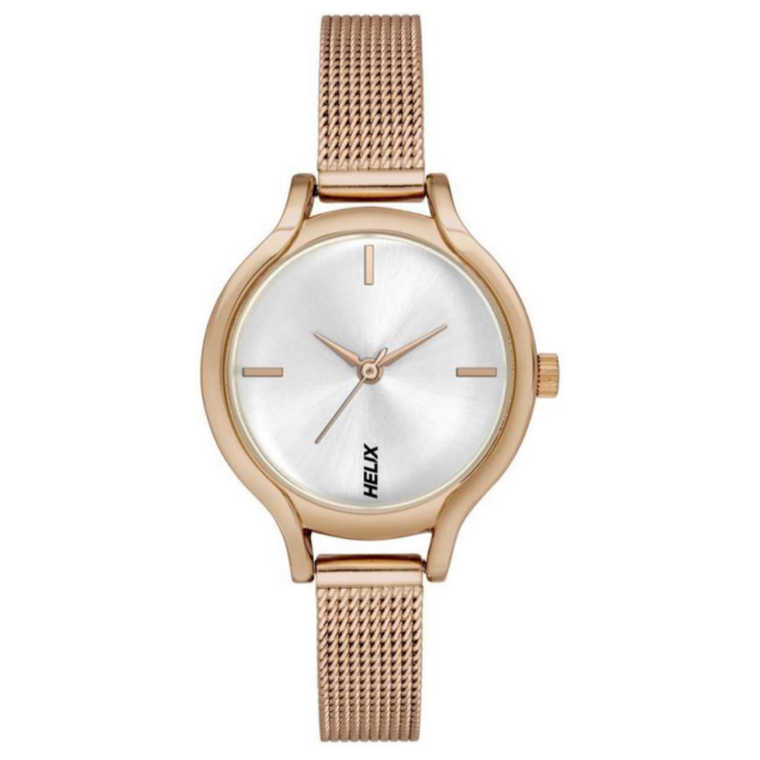 Helix Analog Silver Dial Women Watch TW027HL22 - KRISHNA WATCH COMPANY