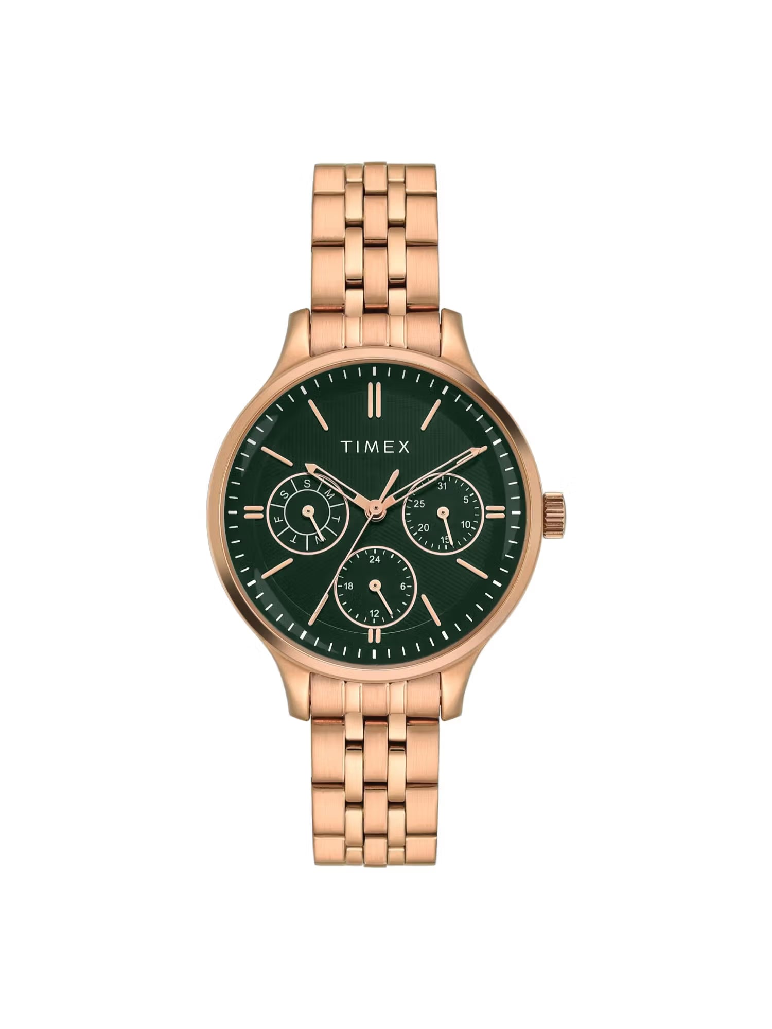 TIMEX Trendline Green Round Dial Analog Women's Watch - TWEL14836 - KRISHNA WATCH COMPANY
