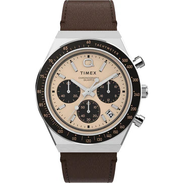Timex Q Timex Men Rose Gold Round Dial Analog Watch - TW2W51800UJ - KRISHNA WATCH COMPANY