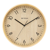 Titan Wooden Wall Clock with Dark Brown Dial - W0023WA02A