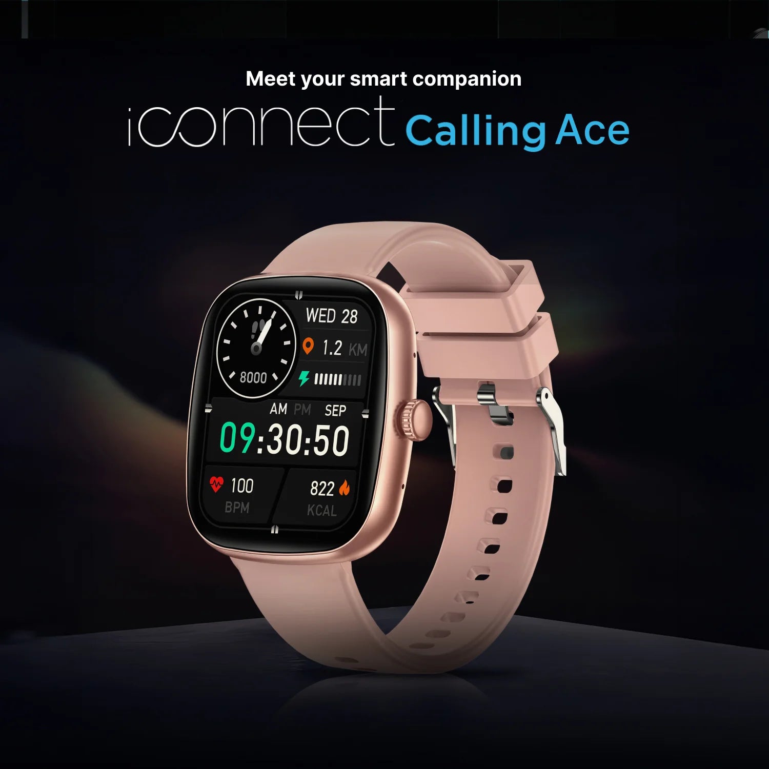 Timex iConnect Calling Ace 1.83 inches (4.64 cm) Display with Functional Crown and BT Calling Smartwatch For Unisex - TWIXW1101T - KRISHNA WATCH COMPANY