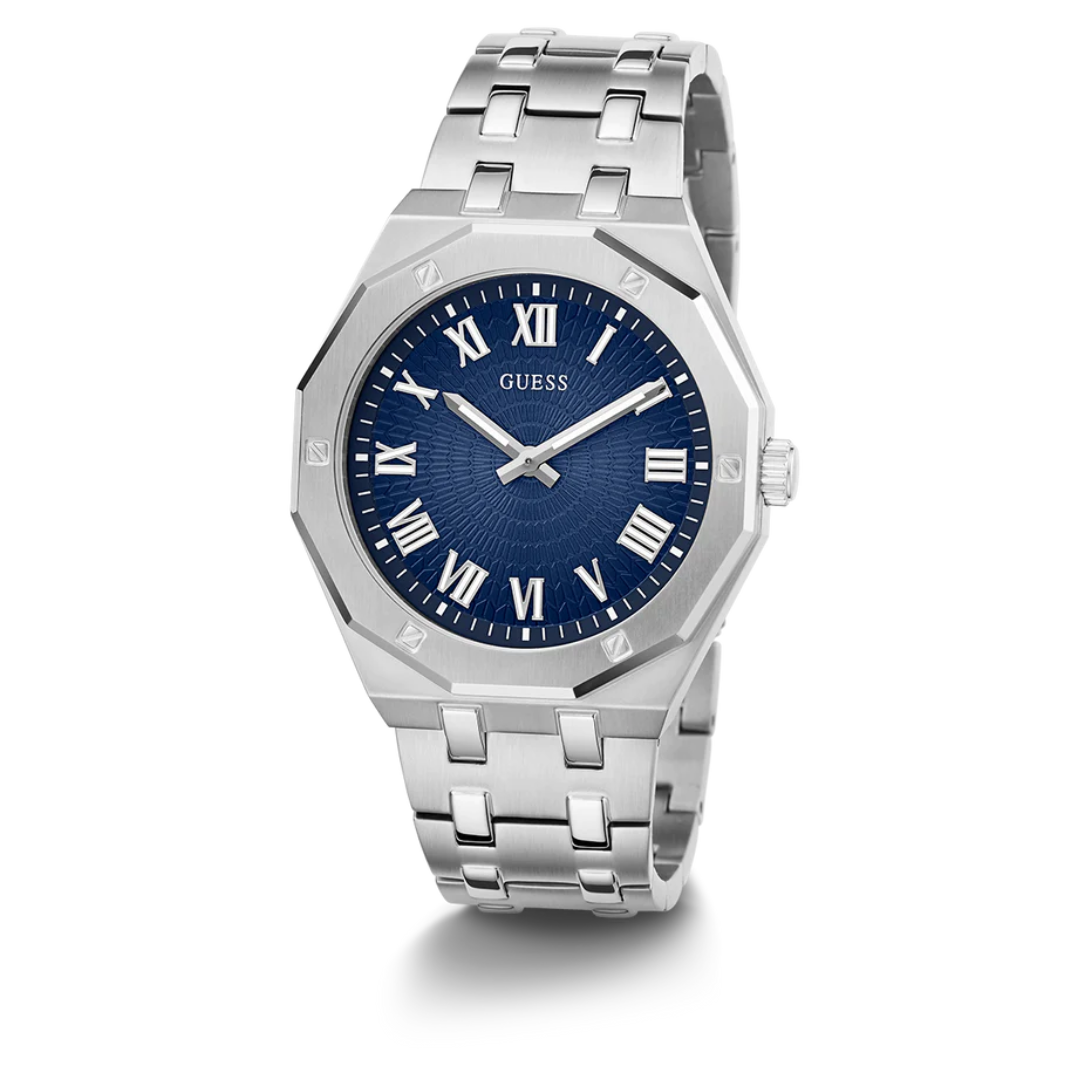 Guess Men's Silver Tone Analog Watch GW0575G4 - KRISHNA WATCH COMPANY