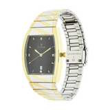 Titan Black Dial Silver Stainless Steel Strap Watch 9315BM02