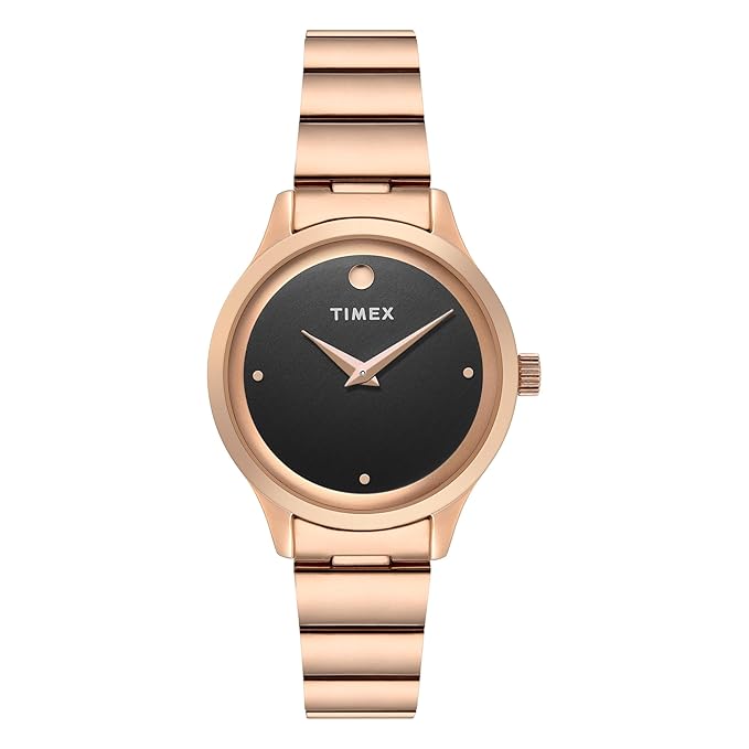 TIMEX Black Round Dial Analog Womens Watch - TWTL13703 - KRISHNA WATCH COMPANY