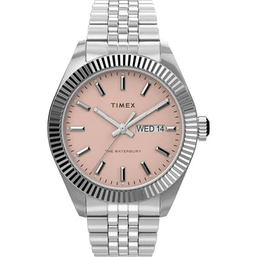 Timex Trend Waterbury 3 Hands Men's Analog Pink Dial Coloured Quartz Watch - TW2V17800UJ - KRISHNA WATCH COMPANY