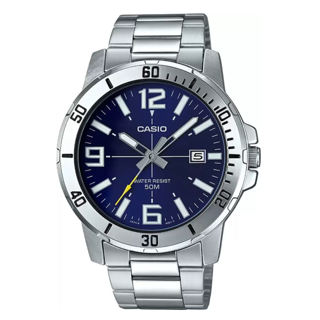 CASIO ENTICER MEN MTP-VD01D-2BVUDF - A1363 - KRISHNA WATCH COMPANY