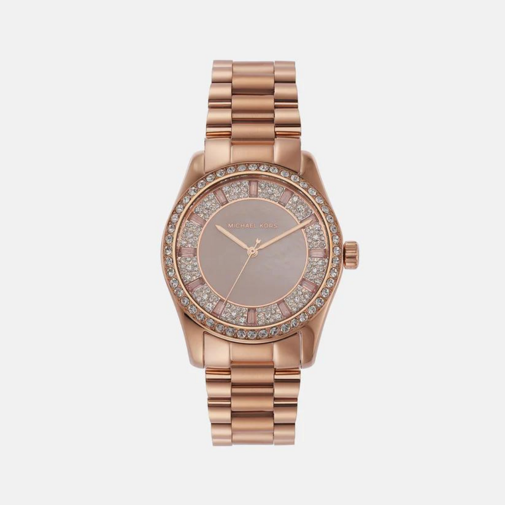 Female Pink Analog Stainless Steel Watch MK7444 - KRISHNA WATCH COMPANY