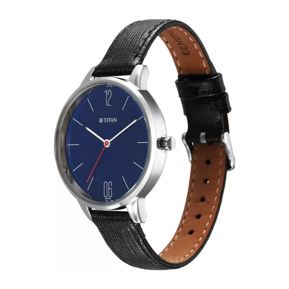 Titan Quartz Analog Blue Dial Watch for Women 2648SL08 - KRISHNA WATCH COMPANY
