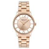 Kenneth Cole Quartz Analog Rose Gold Dial Stainless Steel Strap Watch for Women - NEKCWLG2105603LD