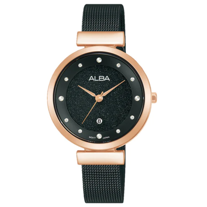 ALBA Black Shimmer Ladies Watch AH7BZ8X1