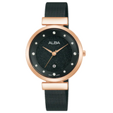 ALBA Black Shimmer Ladies Watch AH7BZ8X1