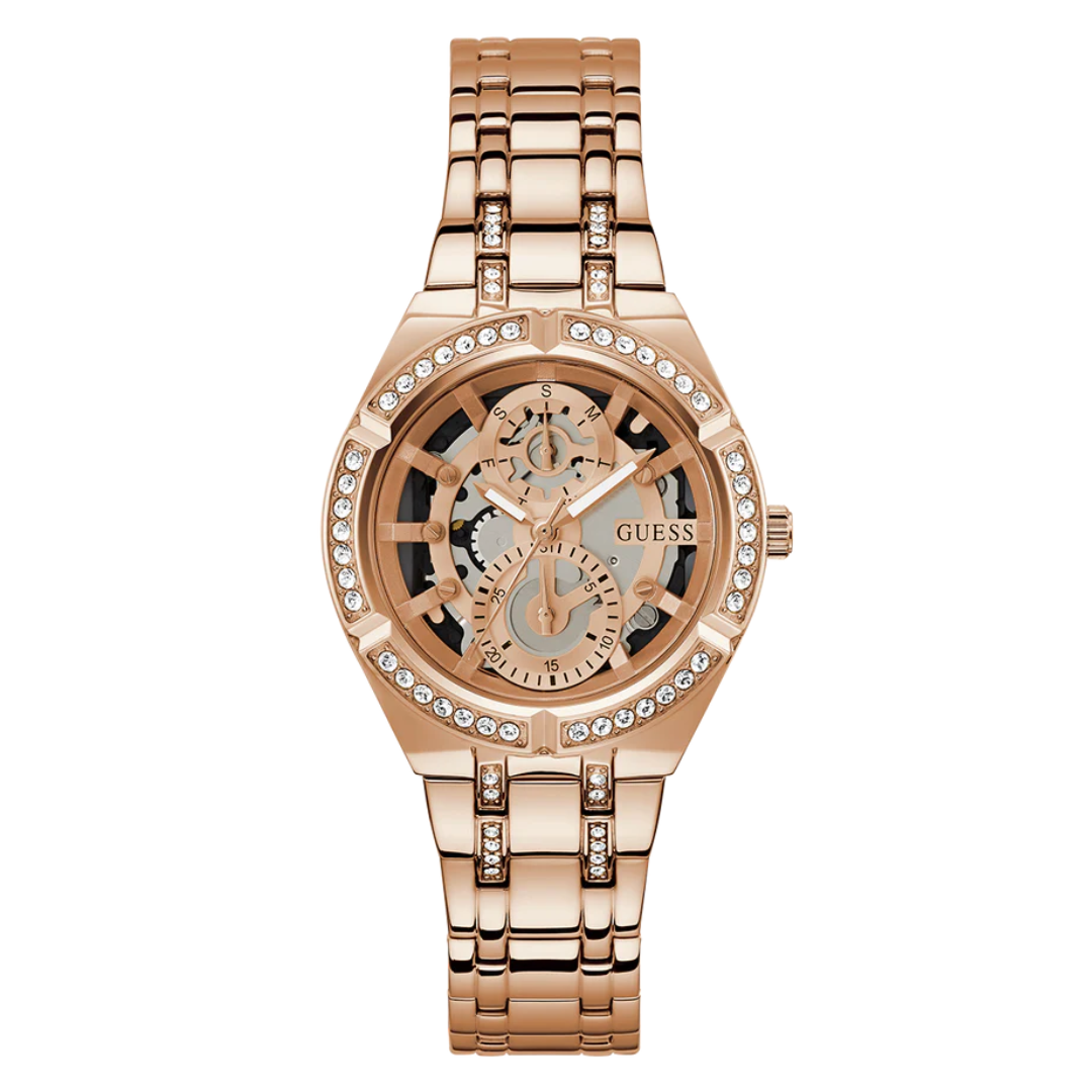 Guess Ladies Rose Gold Tone Multi-function Watch - GW0604L3 - KRISHNA WATCH COMPANY