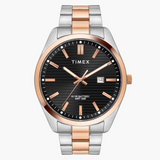 Timex E Class Male Black Analog Stainless Steel Watch TWTG10410 - KRISHNA WATCH COMPANY