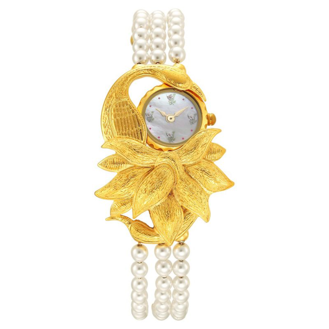 Titan Raga X Masaba Mother Of Pearl Dial Women Watch With Metal Strap 95171YM01 / NS95171YM01 - KRISHNA WATCH COMPANY