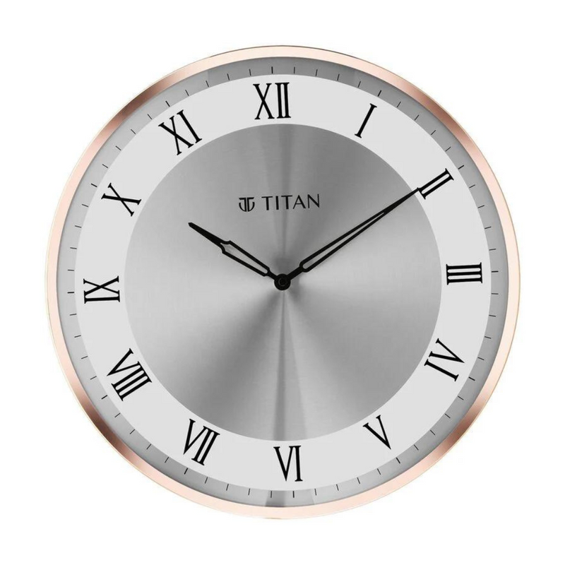TITAN Classic Rose Gold Wall Clock - W0057MA01 - KRISHNA WATCH COMPANY